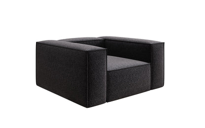 Luxusbetten24 Lesley Designer Sofa‑Sessel aus Strukturstoff für Wohnbereich
