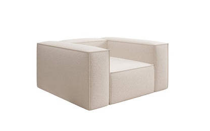 Luxusbetten24 Lesley Designer Sofa‑Sessel aus Strukturstoff für Wohnbereich