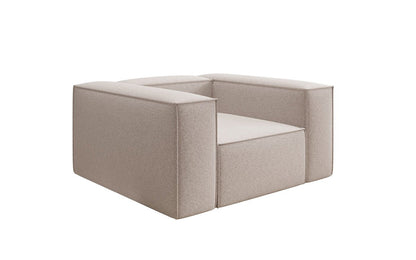 Luxusbetten24 Lesley Designer Sofa‑Sessel aus Strukturstoff für Wohnbereich