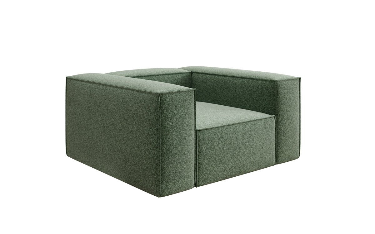 Luxusbetten24 Lesley Designer Sofa‑Sessel aus Strukturstoff für Wohnbereich