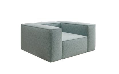 Luxusbetten24 Lesley Designer Sofa‑Sessel aus Strukturstoff für Wohnbereich