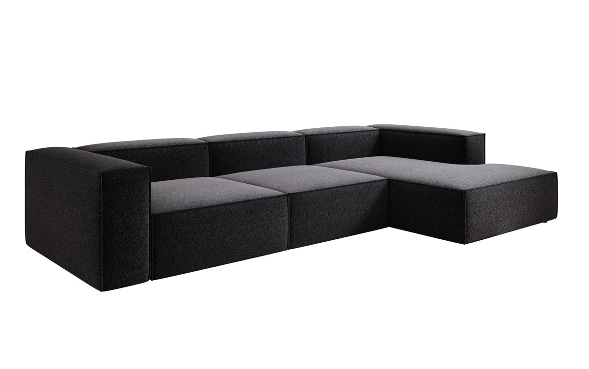 Luxusbetten24 Lesley L Designer Sofa aus Strukturstoff