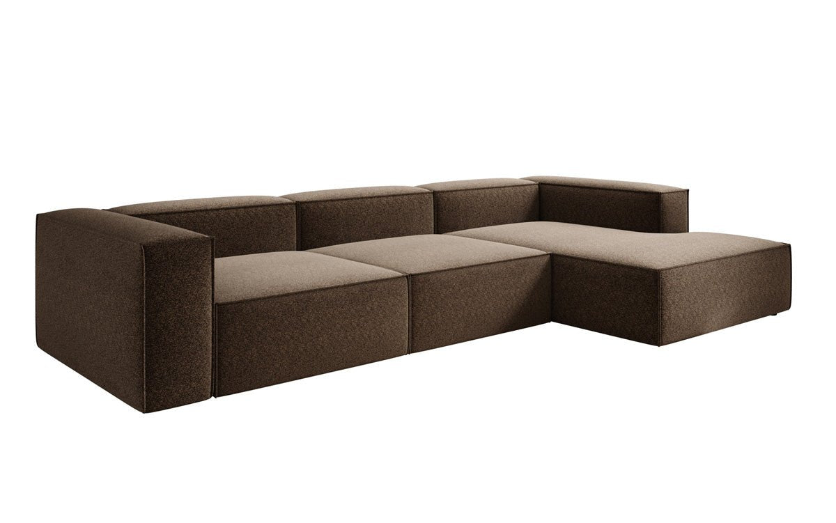 Luxusbetten24 Lesley L Designer Sofa aus Strukturstoff