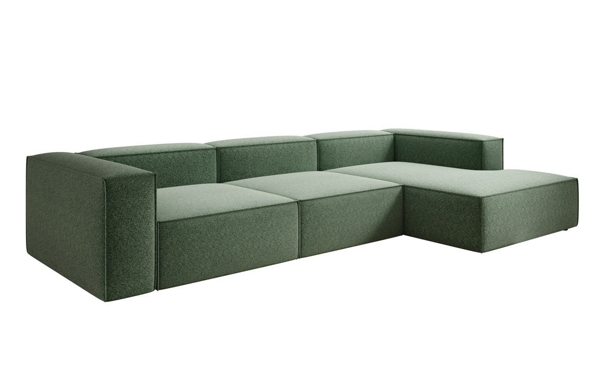Luxusbetten24 Lesley L Designer Sofa aus Strukturstoff