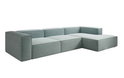 Luxusbetten24 Lesley L Designer Sofa aus Strukturstoff
