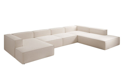 Designer Lesley U XXL Sofa Strukturstoff