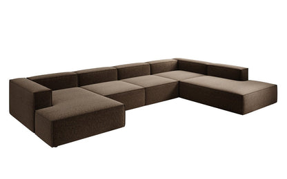 Designer Lesley U XXL Sofa Strukturstoff
