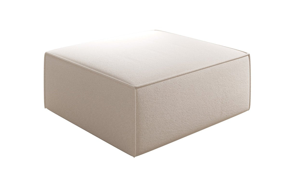 Luxusbetten24 Lesley Beistellhocker Strukturstoff Farbe Modern Komfort Wohnzimmer