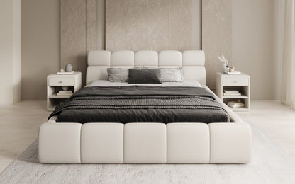 Luxusbetten24 Designer Polsterbett Dallas Samt mit Stauraum Schlafzimmer
