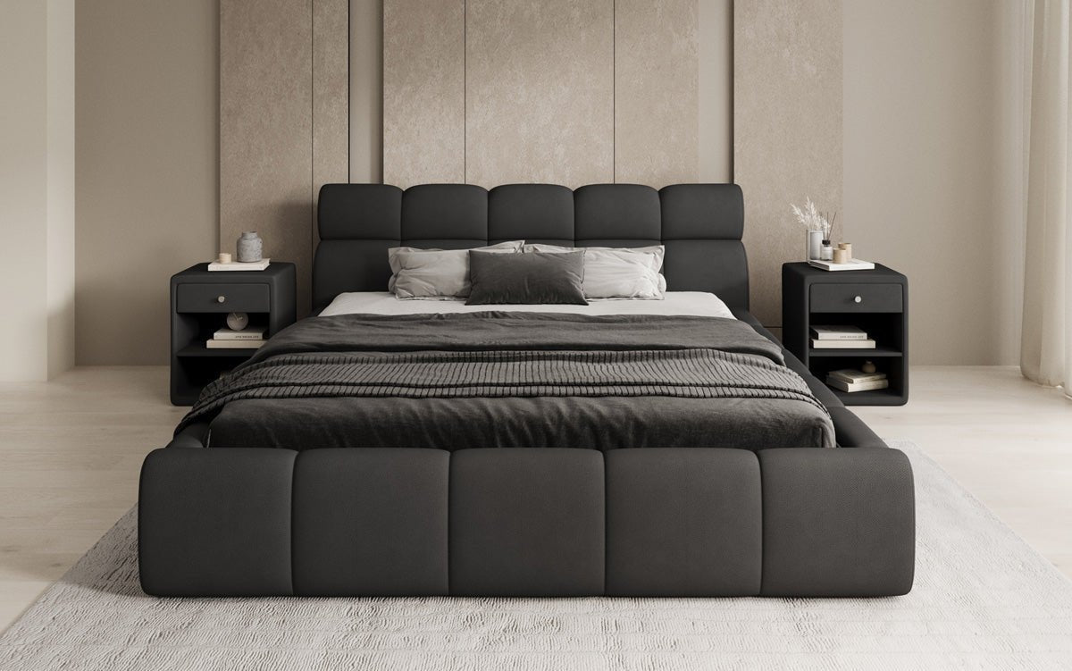 Luxusbetten24 Designer Polsterbett Dallas Samt mit Stauraum Schlafzimmer