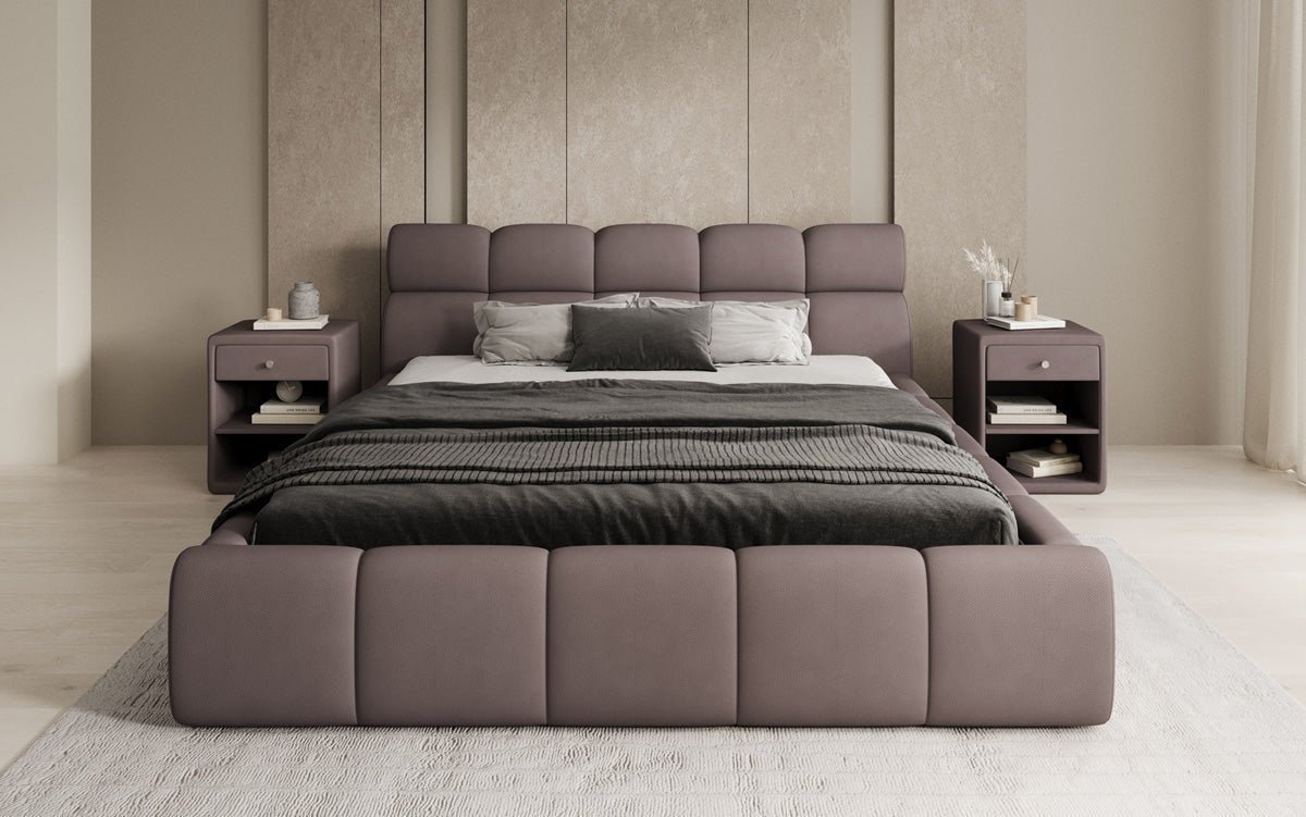 Luxusbetten24 Designer Polsterbett Dallas Samt mit Stauraum Schlafzimmer