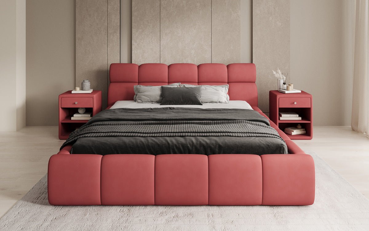 Luxusbetten24 Designer Polsterbett Dallas Samt mit Stauraum Schlafzimmer
