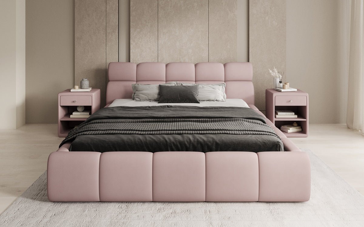 Luxusbetten24 Designer Polsterbett Dallas Samt mit Stauraum Schlafzimmer