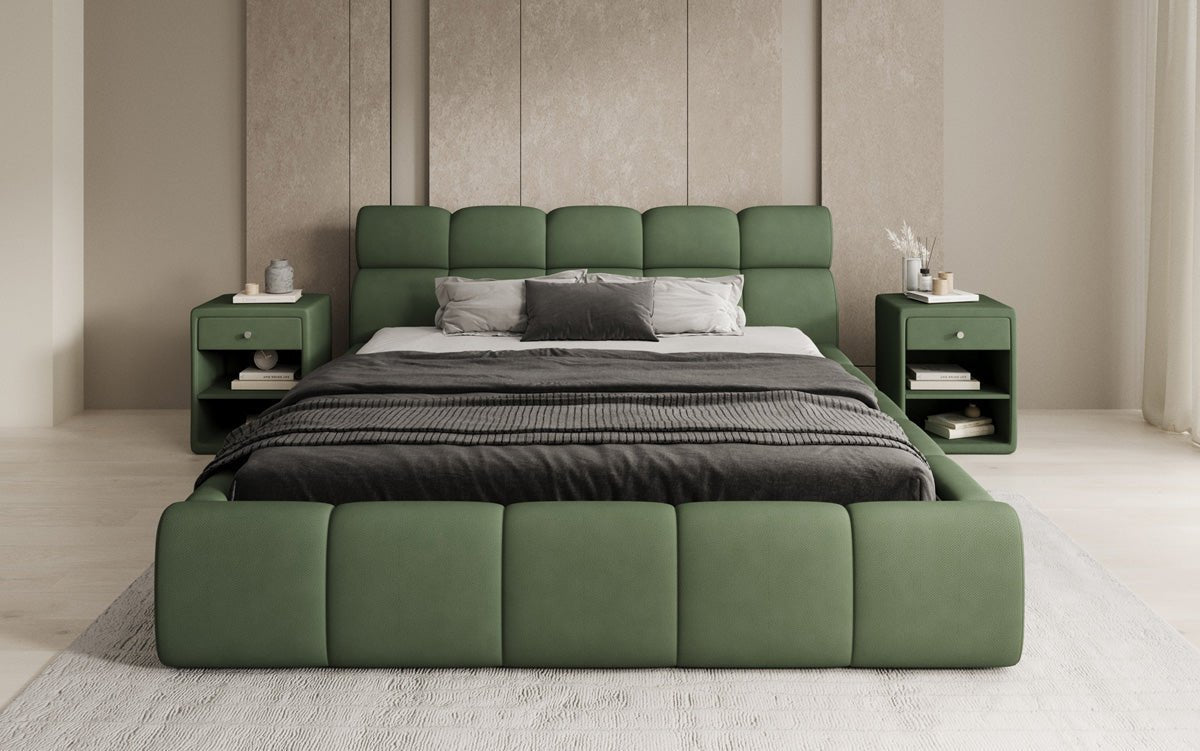 Luxusbetten24 Designer Polsterbett Dallas Samt mit Stauraum Schlafzimmer