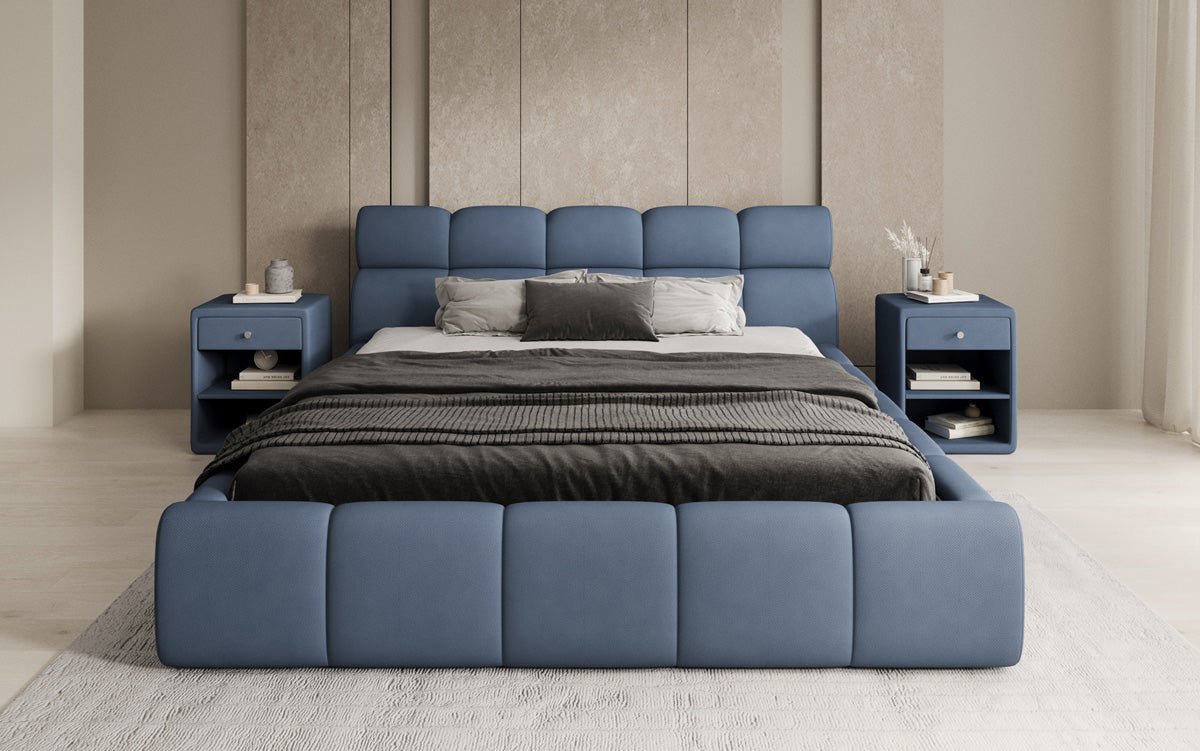 Luxusbetten24 Designer Polsterbett Dallas Samt mit Stauraum Schlafzimmer