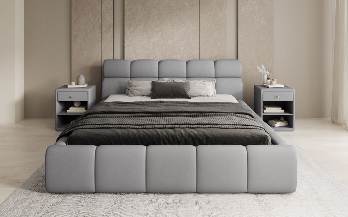 Luxusbetten24 Designer Polsterbett Dallas Samt mit Stauraum Schlafzimmer