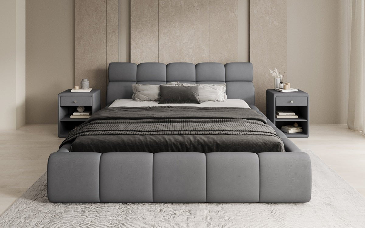 Luxusbetten24 Designer Polsterbett Dallas Samt mit Stauraum Schlafzimmer
