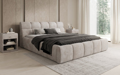 Designer Polsterbett Dallas Cord mit Stauraum