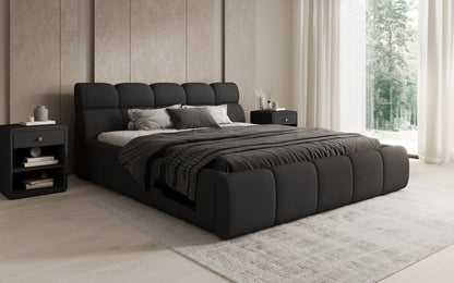 Luxusbetten24 Designer Polsterbett Dallas Samt mit Stauraum Schlafzimmer