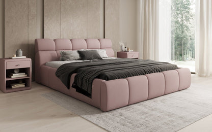 Luxusbetten24 Designer Polsterbett Dallas Samt mit Stauraum Schlafzimmer