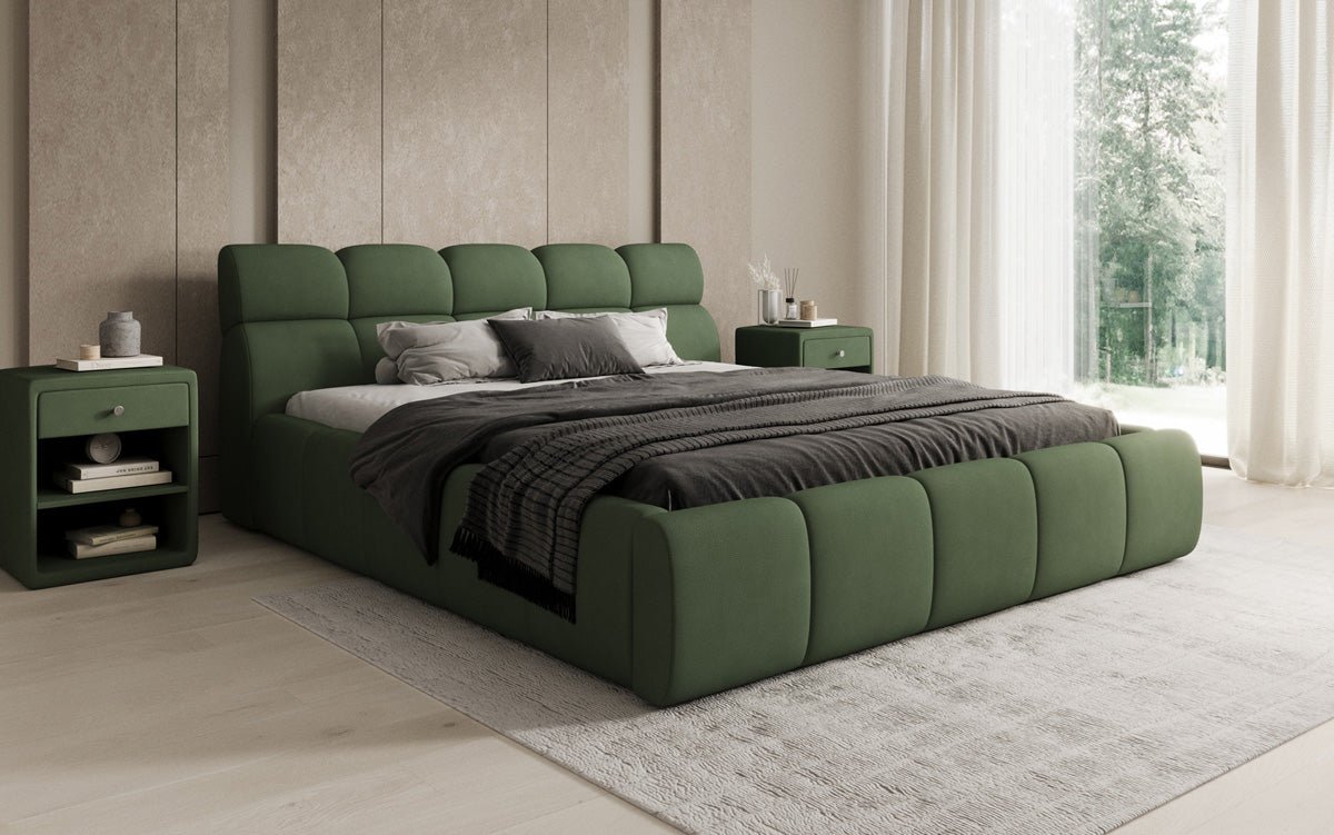 Luxusbetten24 Designer Polsterbett Dallas Samt mit Stauraum Schlafzimmer