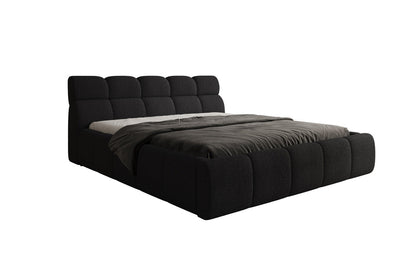 Luxusbetten24 Designer Polsterbett Dallas Bouclé mit Stauraum 140x200