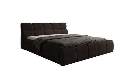 Luxusbetten24 Designer Polsterbett Dallas Bouclé mit Stauraum 140x200
