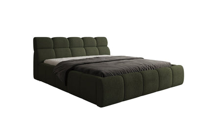 Luxusbetten24 Designer Polsterbett Dallas Bouclé mit Stauraum 140x200