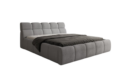 Luxusbetten24 Designer Polsterbett Dallas Bouclé mit Stauraum 140x200