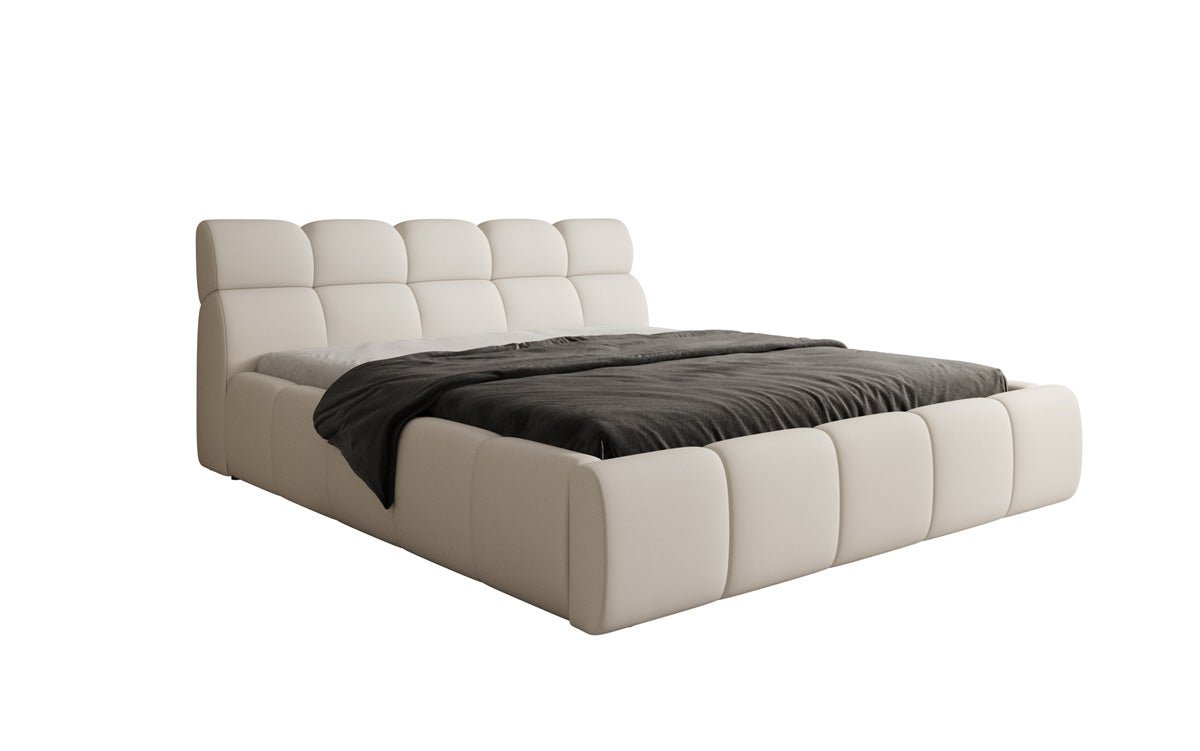 Luxusbetten24 Designer Polsterbett Dallas Samt mit Stauraum Schlafzimmer