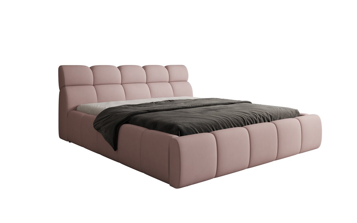 Luxusbetten24 Designer Polsterbett Dallas Samt mit Stauraum Schlafzimmer
