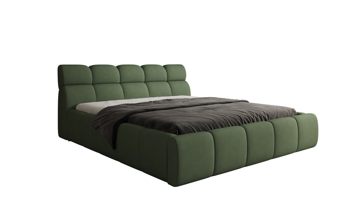 Luxusbetten24 Designer Polsterbett Dallas Samt mit Stauraum Schlafzimmer