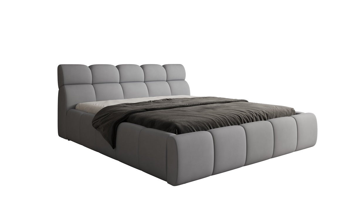 Luxusbetten24 Designer Polsterbett Dallas Samt mit Stauraum Schlafzimmer