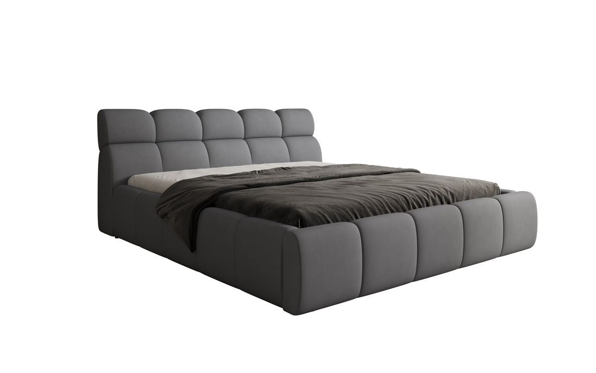 Luxusbetten24 Designer Polsterbett Dallas Samt mit Stauraum Schlafzimmer