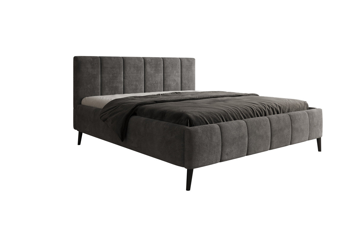 Luxusbetten24 Polsterbett Valerio Cord Verstellbarer Lattenrost Elegant Komfort