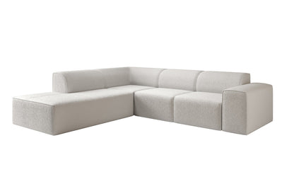 Luxusbetten24 Designer Idiola L Sofa aus Teddy Bouclé