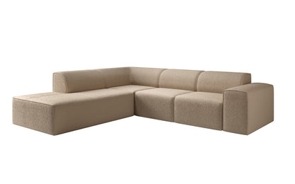 Luxusbetten24 Designer Idiola L Sofa aus Teddy Bouclé