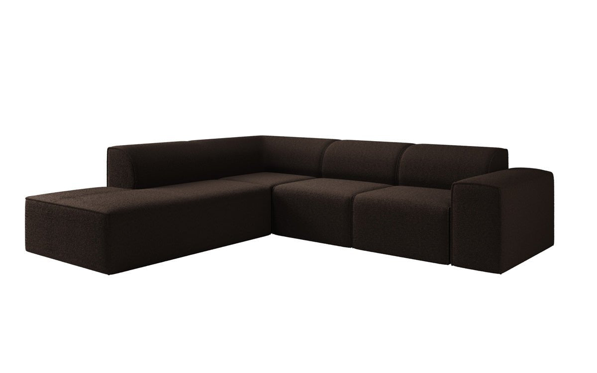Luxusbetten24 Designer Idiola L Sofa aus Teddy Bouclé
