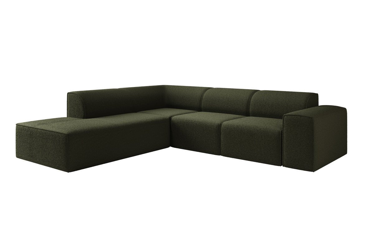 Luxusbetten24 Designer Idiola L Sofa aus Teddy Bouclé