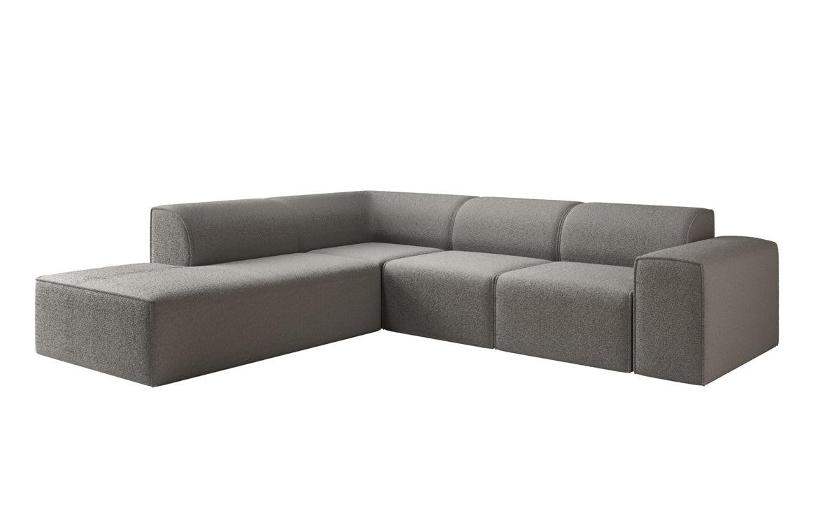 Luxusbetten24 Designer Idiola L Sofa aus Teddy Bouclé