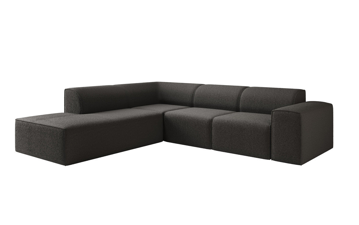 Luxusbetten24 Designer Idiola L Sofa aus Teddy Bouclé