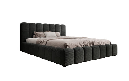 Luxusbetten24 Nuveo Polsterbett Cord Designer mit Stauraum Modern