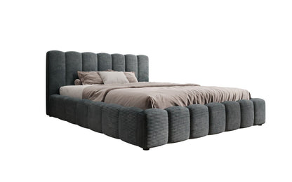 Luxusbetten24 Nuveo Polsterbett Cord Designer mit Stauraum Modern