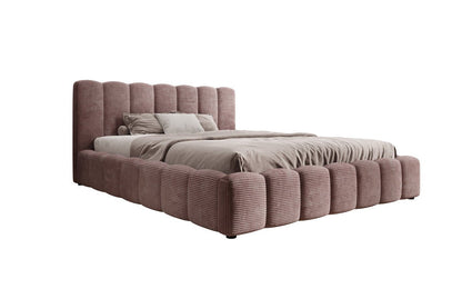 Luxusbetten24 Nuveo Polsterbett Cord Designer mit Stauraum Modern