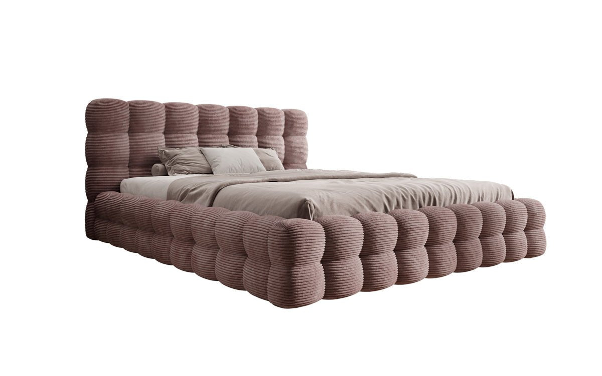 Calimo Designer Polsterbett Samt mit Stauraum in verschiedenen Farben