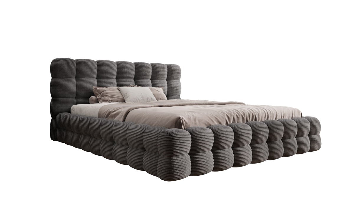 Calimo Designer Polsterbett Samt mit Stauraum in verschiedenen Farben