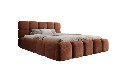 Luxusbetten24 Noeva Designer Polsterbett Cord mit Stauraum Schlafzimmer