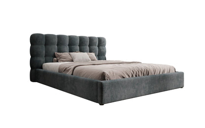 Designer Polsterbett Calivo Cord mit Stauraum
