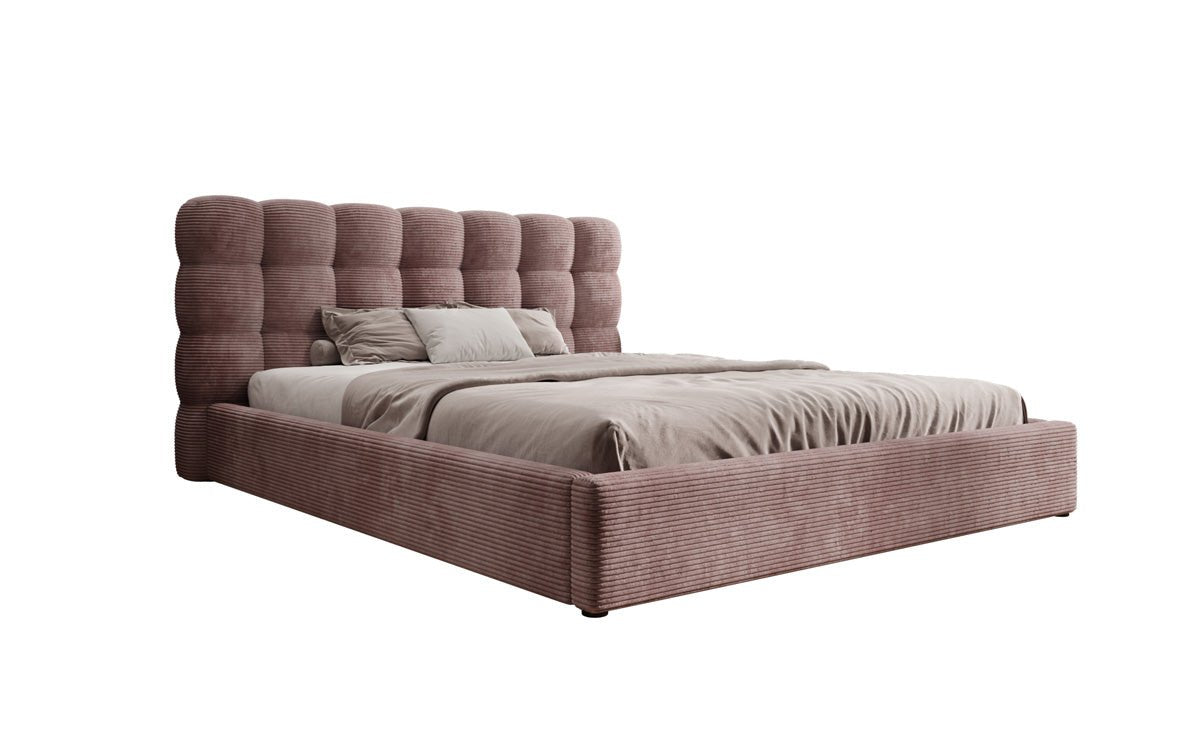 Designer Polsterbett Calivo Cord mit Stauraum
