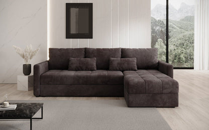 Luxusbetten24 Designer Sofa Roma Cord Schlaf‑Klappfunktion